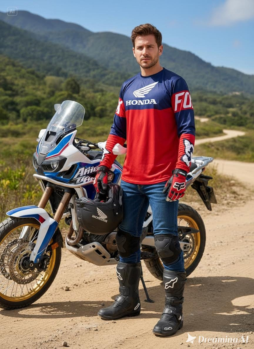 Honda Fox Red &amp; Navy